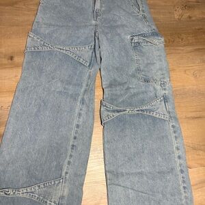 Cider Light Wash Blue Utility Jeans